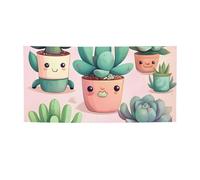 Belle piante grasse Banner e cartelli da appendere alla parete Bandiere personalizzate per feste con 4 fori Foto Testo Sfondo Sfondo per feste di compleanno per interni ed esterni Decorazione da