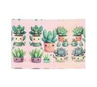 Belle piante grasse che stampano striscioni per le vacanze e fondali da appendere, decora facilmente la scena della tua festa