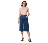 Belle Poque Jeans a 3/4 retrò da Donna Jeans Corti Pantaloni Casual Pantaloni Vintage Pantaloni Capri Eleganti Pantaloni Casual Demin Blue XXL BP0938S24-02