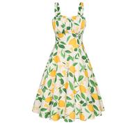 Belle Poque Women's Sleeveless Dress Cocktail Donna | Spaghetti Strap,Senza Maniche,Flowy,Swing,1950s elegante Tea Party Dress,Wedding Guest Dress,Homecoming Dress