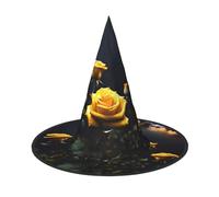 Belle rose gialle 1 pz Halloween strega cappello costume partito cappello adatto per giochi teatrali accessori