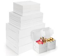 Belle Vous 13pz Scatoline Carta Kraft Bianche Scatola Regalo con Coperchio 4