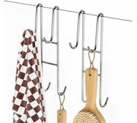 BELLE VOUS 2 Ganci da Bagno - Appendi Accappatoio Doccia - Appendino Porta - Accessori Doccia Portaoggetti Senza Forare - Gancio per Asciugamani - Appendini in Acciaio Inox