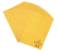 Belle Vous 24 fogli di carta dorata, formato A4, 250 g/m², carta dorata, per progetti di scrapbooking e imballaggi, in cartone rigido per creazioni artigianali, feste, regali