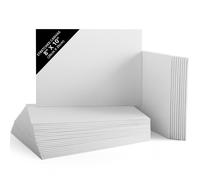 Belle Vous 30pz Tela per Dipingere Bianca - 20 x 25 cm - Set Tele per Dipingere Pre-Stirate - Tela Bianca per Dipingere Adatta per Pittura Acrilica, ad Olio, Schizzi e Disegni - Tela Pittorica