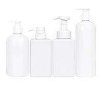 BELLE VOUS 4 Dosatori Doccia - Dispenser Shampoo e Bagnoschiuma - Contenitore