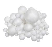 Belle Vous 88 Sfere Polistirolo Palline di Polistirolo Espanso Bianco in 6