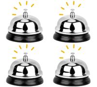 Belle Vous Campanello da Banco Cromato (4pz) - Diametro 6,2 cm - Campanello