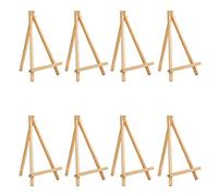 Belle Vous Cavalletto da Tavolo (8pz) - 30 cm per Dipingere - Treppiede in Legno di Pino Naturale - per Tela, Arte, Pittura per Bambini