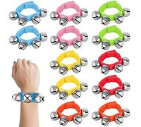BELLE VOUS Cavigliere Braccialetti - Campanellini Sonagli Piccoli - Set 6 Colori (12 pz) - Campanelle Musicali Multicolore- Cavigliera Bracciale - Campanelle Sonagli per Bambini