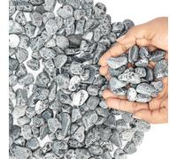 BELLE VOUS Ciottoli Naturali Decorativi - Mini Pietre Assortite Grigie - Sassi di Fiume per Vasi - Sassi Grigi per Piante - Adatti ad Acquari Giardini Vasi - 3,4 kg di Pietre
