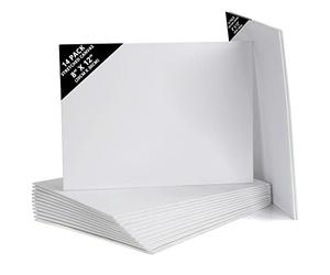 Belle Vous Confezione 14 Tela per Dipingere - 20 x 30 cm - Pannelli Tela Pre-Stirata - Tele per Pittura Adatte per Pittura Acrilica e Olio anche per Schizzi e Disegni
