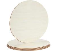 Belle Vous Dischetti Legno Grezzo (Confezione da 6) - 35,5 cm - Dischi di Legno per Appendini - Tondo Legno da Ritagliare, Verniciare e Pirografia - Decorazioni per la Casa, il Matrimonio e il Natale