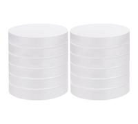 Belle Vous Dischi Polistirolo (Set da 12) - 15 cm di Diametro, 2,5 cm di