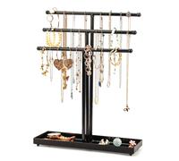 Belle Vous Espositore Gioielli Porta Orecchini e Porta Collane da Tavolo Nero a
