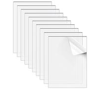 Belle Vous Fogli Acrilici Trasparenti (Confezione da 10) - Lastre Acrilici Trasparente 1 mm di Spessore 20 x 25,5 cm - Vetro Plexi Trasparente per Progetti Fai Da Te, Pittura, Calligrafia