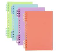 Kurtzy Quaderni Spirale A5 di Colori Assortiti (4 Pezzi) - Quaderni Righe da 60 Pagine/120 Fogli - Carta a Righe Spessa 80 g/m² - Quaderni per Ufficio/Scuola