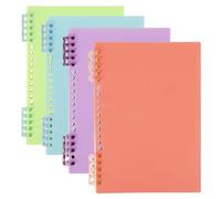 BELLE VOUS Kurtzy Quaderni Spirale A5 di Colori Assortiti (4 Pezzi) - Quaderni Righe da 60 Pagine/120 Fogli - Carta a Righe Spessa 80 g/m² - Quaderni per Ufficio/Scuola