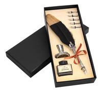 Belle Vous Lettering Kit di 8 Pezzi per Calligrafia, Calamaio d’Inchiostro e