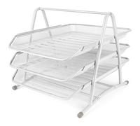 Belle Vous Organizer Documenti a 3 Livelli in Rete Bianca - Porta Documenti