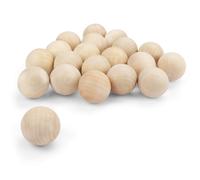 Belle Vous Palline di Legno per Lavoretti 5 cm (20pz) - Perline Legno Grezzo da