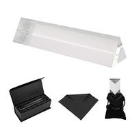 Belle Vous Prisma Triangolare in Cristallo K9 - Prisma Fotografia da 15cm con Custodia in Velluto, Panno in Microfibra e Confezione Regalo - Prisma Ottico per Spettro Luminoso - Prisma Luce Arcobaleno