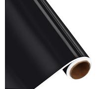 Belle Vous Rotolo Vinile Adesivo Nero - Pellicola Nera Lucida 3 m x 30 cm - Pellicola Adesiva per Auto, Arte, Artigianato, Scrapbooking, Silhouette Cameo e Decalcomanie