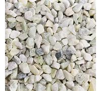 Belle Vous Sacchetto da 3,6 kg Sassolini Bianchi Decorativi per Vasi - Ghiaia Bianca Assortita da 5-12 mm - Pietre Decorative per Vasi di Piante, Paesaggistica, Acquari, Casa e Giardino