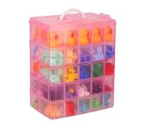 Belle Vous Scatola con Scomparti in Plastica Rosa a 5 Livelli Impilabili -