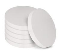 Belle Vous Set da 6 Dischi Polistirolo - 30 cm di Diametro, 2,5 cm di Spessore - Cerchio Polistirolo Rotondo in Polistirene Espanso per Modellismo, Progetti, Sculture, Composizioni Floreali e Arte