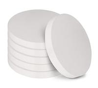 Belle Vous Set da 6 Dischi Polistirolo - 30 cm di Diametro, 2,5 cm di Spessore - Cerchio Polistirolo Rotondo in Polistirene Espanso per Modellismo, Progetti, Sculture, Composizioni Floreali e Arte