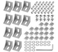 Belle Vous Set di Staffe e Connettori Angolari Alluminio Serie 4040 da 81 Pezzi