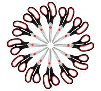 Belle Vous Set Multiplo Forbici Professionali (12pz) - Lunghezza Totale 21 cm - Forbici Acciaio Inossidabile Affilate - Manici Morbidi e Confortevoli - Forbici Ufficio e Casa Artigianali Multiuso