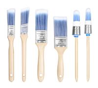 Set pennelli piatti 6 pz Belle Vous 25-50 mm vernice olio acrilico legno