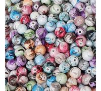 BELLE VOUS 500 Set Perline per Braccialetti Bambini in Acrilico Perle per Bigiotteria - Perline per Collane e Distanziali con Corda per Kit Braccialetti Fai da Te, Gioielli e Portachiavi