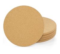 Belle Vous Sottopentola Sughero Rotondo (Confezione da 4) - 21,6 cm di Diametro, 1 cm di Spessore - Sottobicchieri Sughero Utilizzati per Bicchieri, Superfici della Cucina, Bollitori, Pentole, Padelle