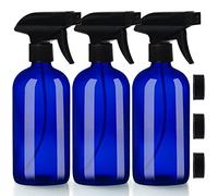 Belle Vous Spruzzino Acqua Nebulizzatore Spray Trasparenti Blu (3pz) Spruzzino Nebulizzatore Acqua con Grilletto 500 ml - Spruzzino Parrucchiere, Spruzzino Mare, Aromaterapia e Olii - 2 Flussi