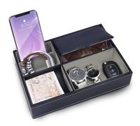 Belle Vous Svuotatasche Pelle Finta a 5 Scomparti Blu Scuro - Svuota Tasche da