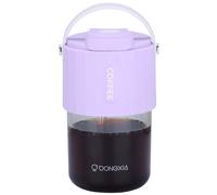 BELLE VOUS Tazza Plastica Viola con Coperchio e Cannuccia - Bicchiere Portatile