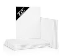 Belle Vous Tela da pittura (set di 12) - 13 x 18 cm - piccola tela vergine pretesa - ideale per pittura a olio, acrilico e per disegno e schizzi