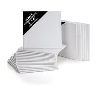 Belle Vous Tela per Dipingere Bianca (24pz) - 10 x 10 cm - Set Tele per