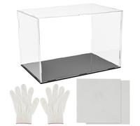 Belle Vous Vetrina Acrilico Trasparente - Teca Plastica Esposizione Antipolvere - Vetrinetta Espositiva Rettangolare - 30 x 20 x 20 cm - per Collezionismo Modellismo Modellini Auto