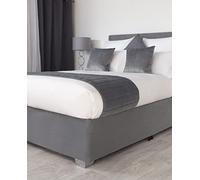Belledorm - Copertura in Finto camoscio per Struttura Letto (48 cm) (Kingsize) (Carbone)