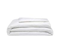 Belledorm - Set copripiumino a strisce 540 fili (Double) (Bianco)