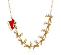 BelleFlair Collana natalizia donna color oro