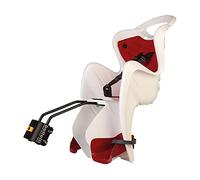 Bellelli Mr Fox - Seggiolino Posteriore per Bicicletta - per Bambini fino a 22 kg, da 3 a 8 anni - si Fissa al Telaio - Bianco e Rosso