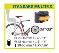 Bellelli Seggiolino Posterior Per Biciclette Per Bambini Pepe Standard Multifix Beige