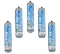 Bellerofonte 5 Bombole Co2 600 gr usa e getta attacco M11x1 Contenitore in acciaio, per gasatore - erogatore CO2 alimentare E290 per gasare acqua e bevande in genere o spillare birra.