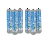 BELLEROFONTE - Bombole CO2 600g E290 per Gasatore Acqua Frizzante - Attacco M11x1 Compatibile Universale - Set 6 Pezzi - Risparmio - Made in Italy