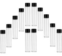 BELLEROFONTE Bottiglie in Vetro Forma a Tubo Modello Kefass con Tappo a Vite 750 ML Ideali per Ristoranti, Casa, Campeggio 12 Bottiglie